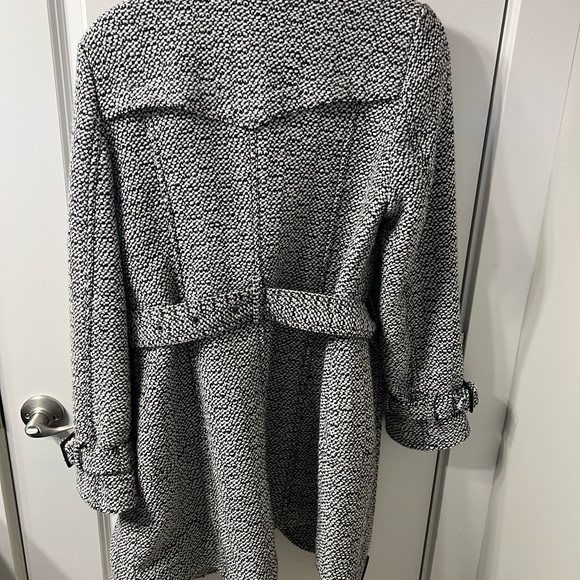 Worthington Black and White Trench Coat - Picture 4 of 7